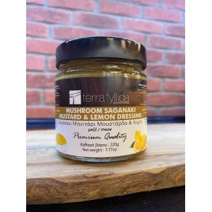 Σαγανάκι μανιτάρι με μουστάρδα και λεμόνι
